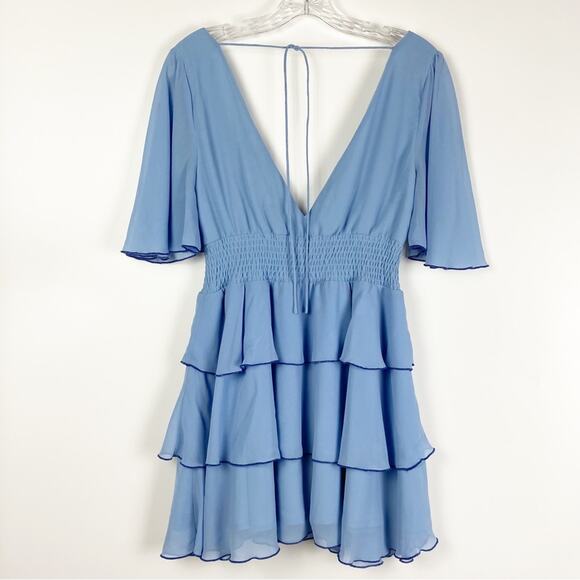 Lovers + Friends Billie Mini Dress Baby Blue New With Tags Size XXS - Picture 8 of 11